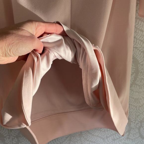 Vince Camuto Blush Pink Blush Pink Tulip Sleeve A-Line Rounded Hem Dress Size 8 - Picture 5 of 12